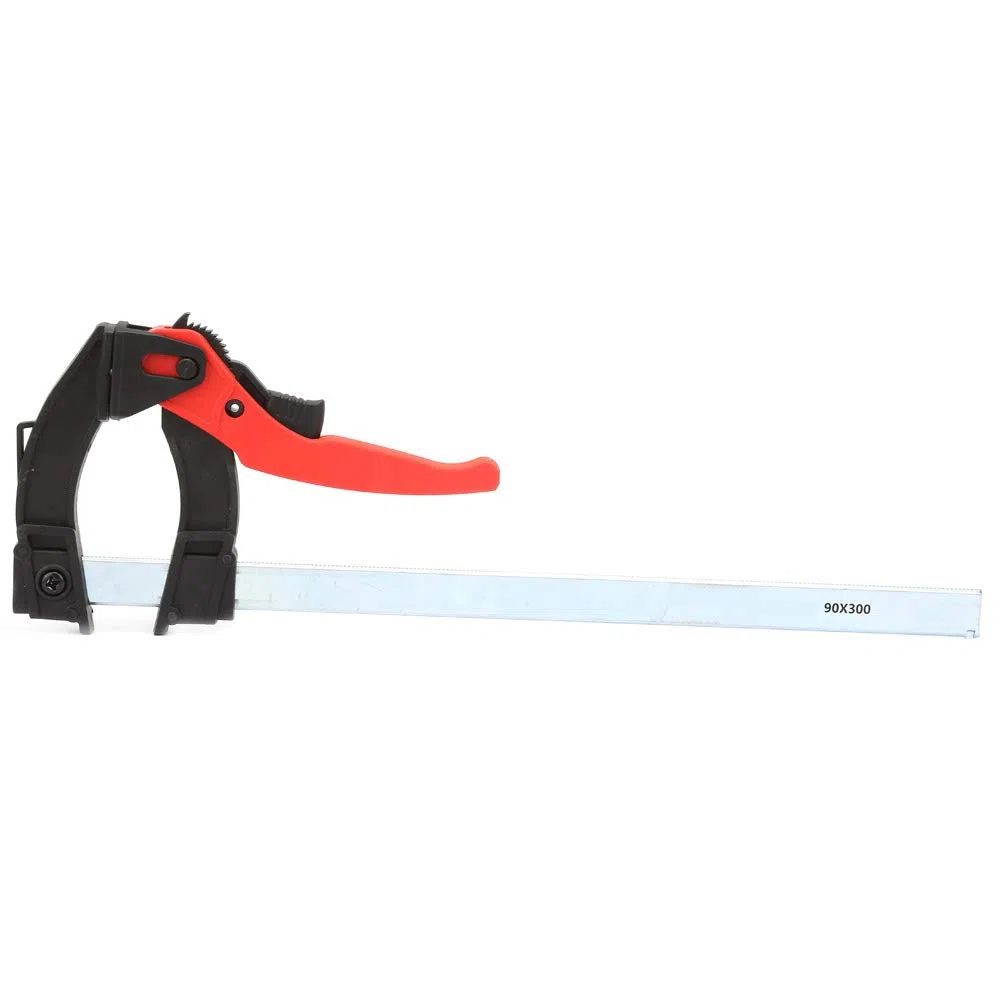 Zacisk F do obróbki drewna Szybkie zwalnianie grzechotki Narzędzie do ściskania pręta do produkcji mebli (90X300mm)