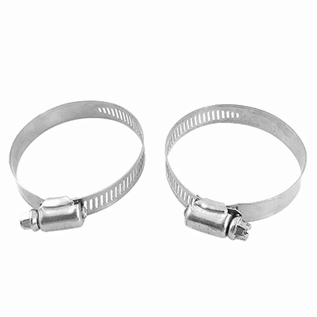 sourcingmap® 2 szt. regulowanych opasek ślimakowych 40-64 mm zaciski do węża